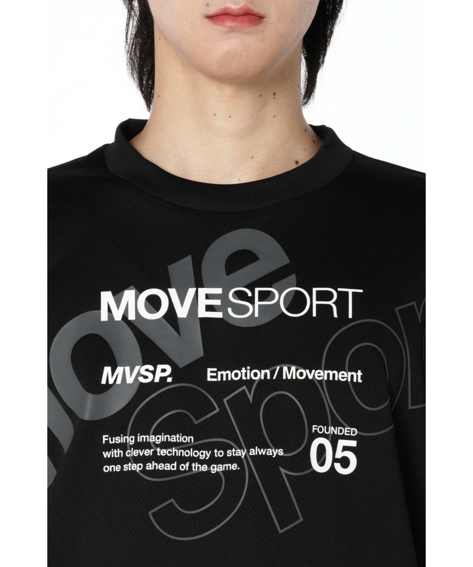 Move Sport ブラック Tシャツ ・スエットM MoveSport 半袖Tシャツ -デサントストア-DESCENTE STORE-