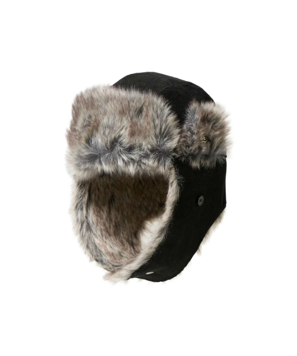 ニューエラ トラッパー コーデュロイ ブラック Mサイズ ニューエラ(NEW ERA) 帽子 キャップ トラッパー コーデュロイ ブラック