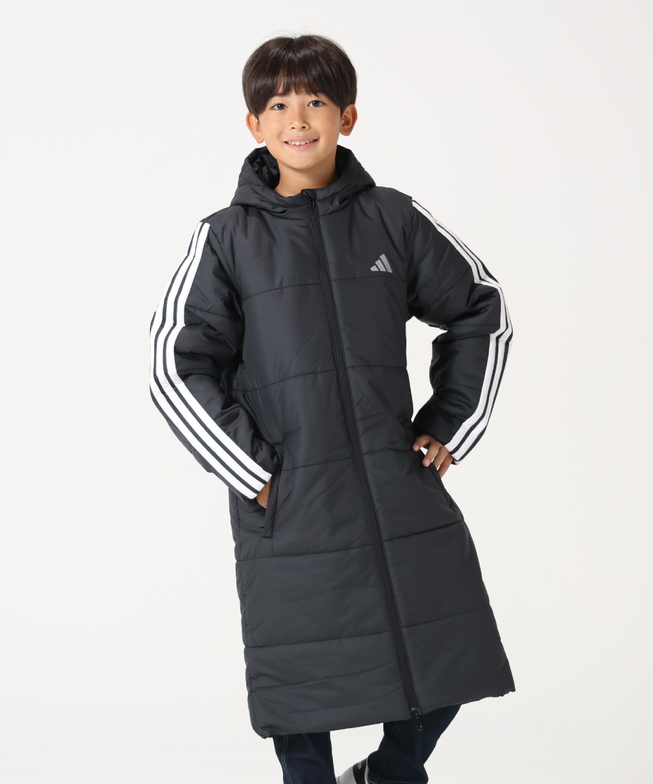 アディダス(adidas) ベンチコート 3ストライプロングコート