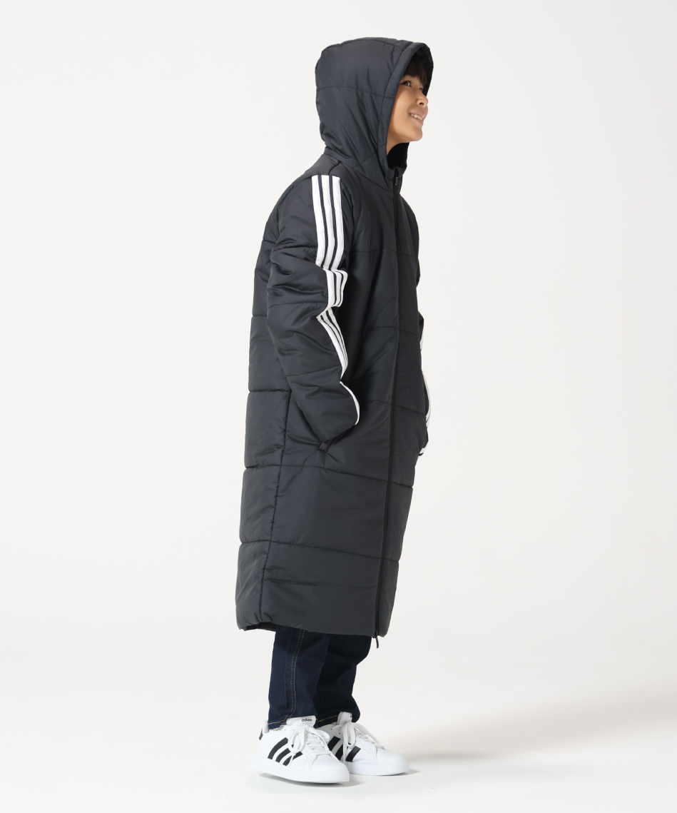 アディダス(adidas) ベンチコート 3ストライプロングコート JYD14