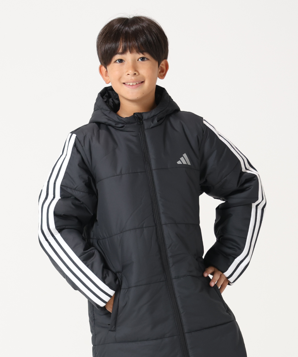 アディダス(adidas) ベンチコート 3ストライプロングコート JYD14