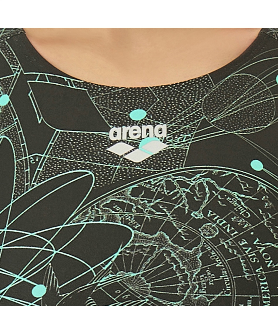 アリーナ(arena) トレーニング水着 トレーニングミドルスパッツ BW柄