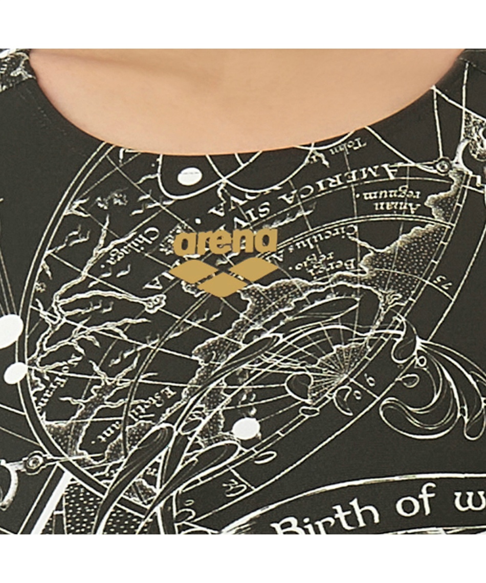 アリーナ(arena) トレーニング水着 トレーニングミドルスパッツ BW柄