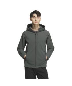 獲得ポイント137pt 27% OFF/SALE 【送料無料】アディダス(adidas) ウインドブレーカー ジャケット Premium Sports Bonded Fleece Woven Hooded Track Top KA1219 F6835 メンズ DGN M