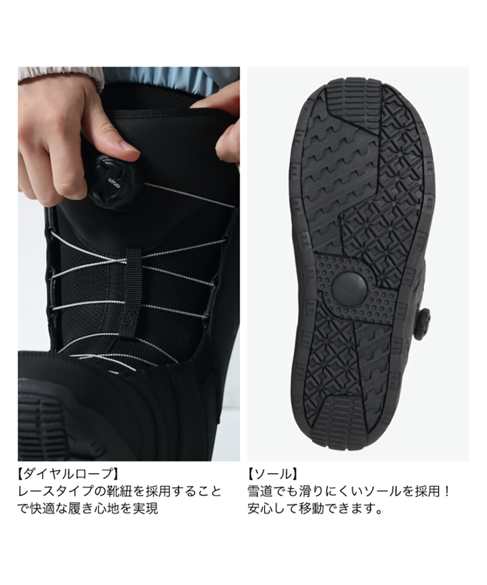スノボ SUPERB BOA VISIONPEAKS 2023-2024モデル ビジョンピークス(VISIONPEAKS) スノーボードブーツ ダイヤルタイプ