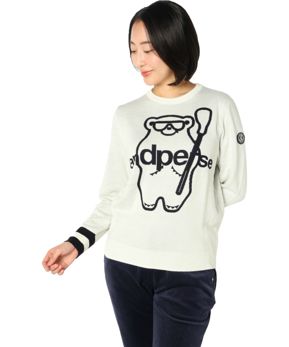 アンパスィセーター新品 and per se（アンパスィ） 【新品】アンパスィ セーター ピンク×白