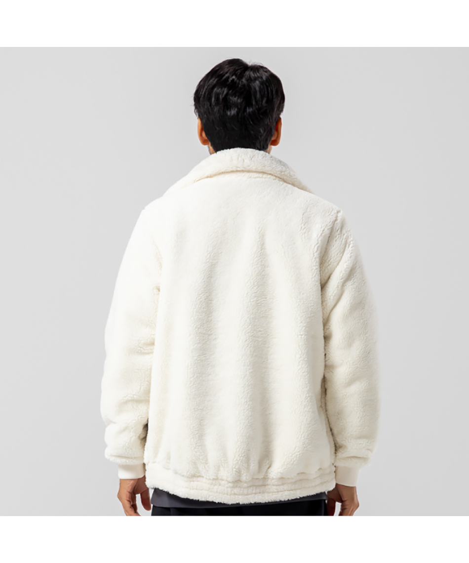 新品   Golf ボアフリースジャケットM ホワイト フリースジャケットWORD ボアジャケットJG8585 KWX95 | スポーツ用品