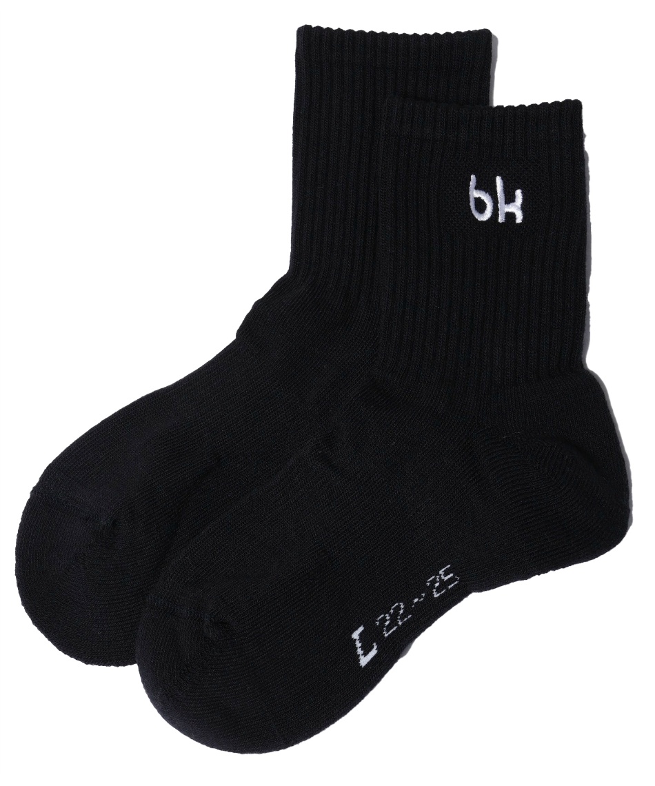 ブラック ナイト(Black knight) ソックス ロゴ刺繍クルーソックス SC