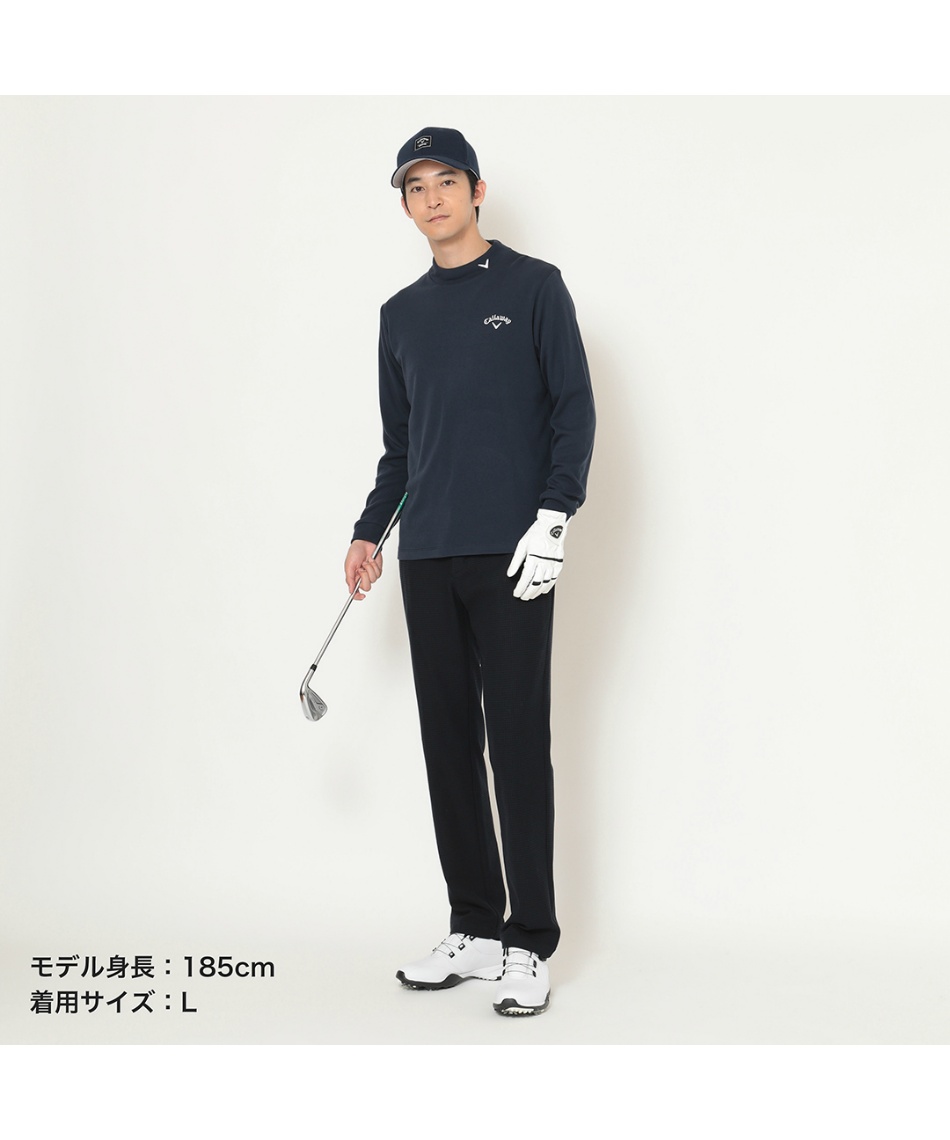 △ キャロウェイ(Callaway) ゴルフウェア 長袖シャツ 裏起毛スムース