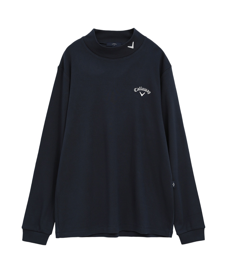 美品　キャロウェイ　ゴルフ　モックシャツ　パンツ　上下セット　callaway △ キャロウェイ(Callaway) ゴルフウェア 長袖シャツ 裏起毛スムース