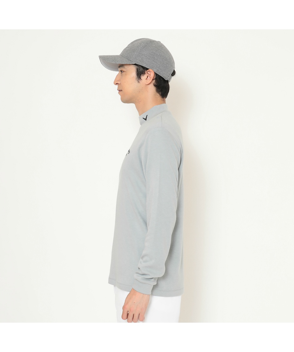 キャロウェイ 裏起毛スムースモックネックシャツ C25233111 長袖 メンズ Callaway ゴルフウェア 2025秋冬モデル 日本正規品 キャロウェイ(Callaway) ゴルフウェア 長袖シャツ 裏起毛スムース