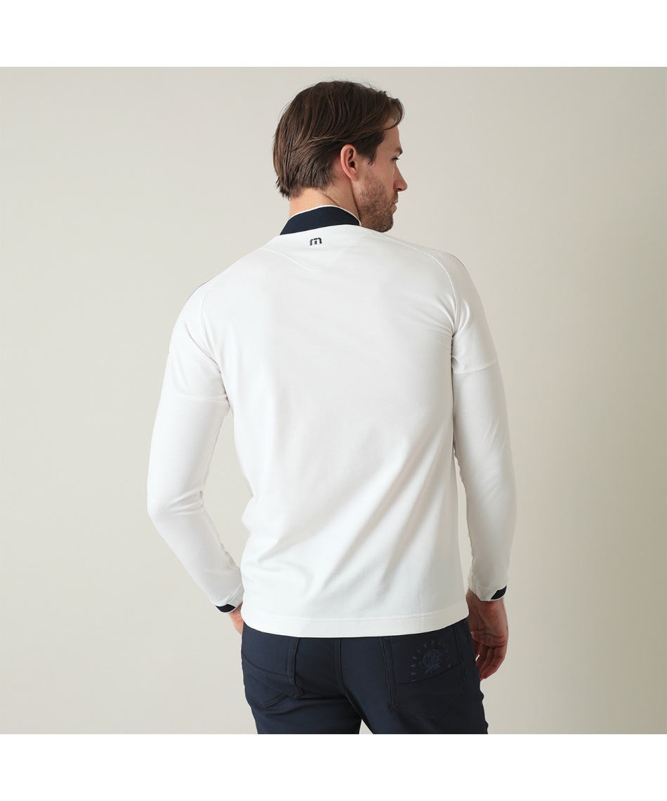 ゴルフウェア 長袖シャツ カラット ショルダーライン 長袖 モック