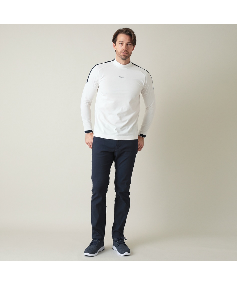 ゴルフウェア 長袖シャツ カラット ショルダーライン 長袖 モック