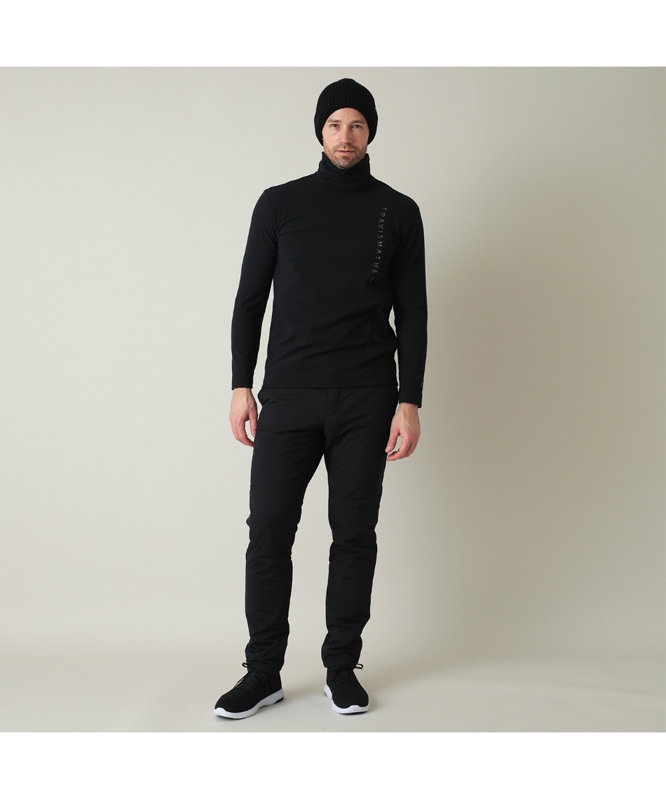 トラヴィスマシュー キャロウェイ ゴルフ ロゴプリント 長袖 オフタートルネック(MENS) メンズ ゴルフ アパレル 「TRAVISMATHEW 7AM047」 2025年秋冬モデル日本正規品 ゴルフウェア 長袖シャツ ロゴプリント 長袖 オフタートルネック