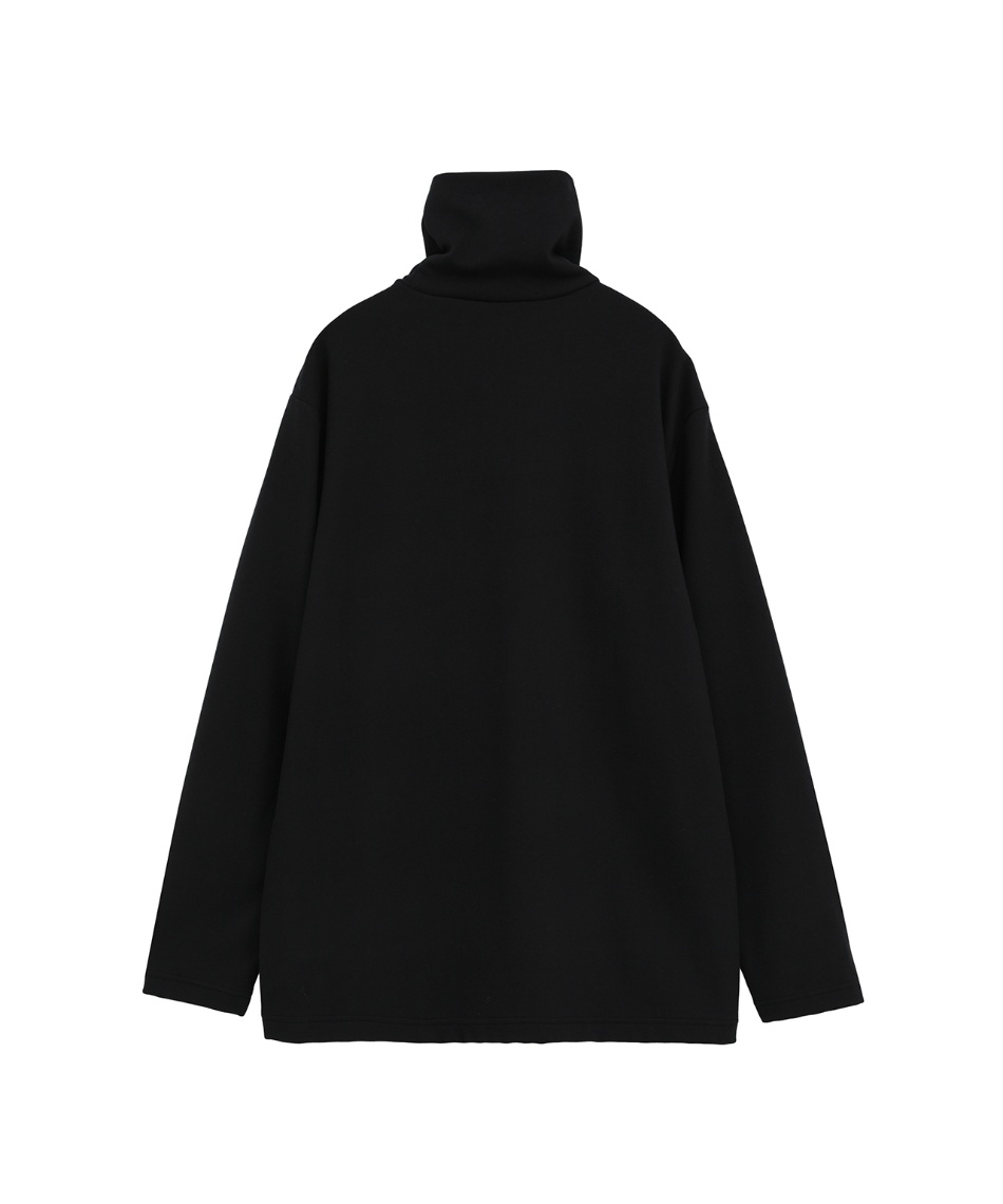 ゴルフウェア 長袖シャツ ロゴプリント 長袖 オフタートルネック