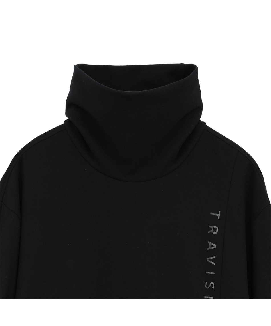 ゴルフウェア 長袖シャツ ロゴプリント 長袖 オフタートルネック