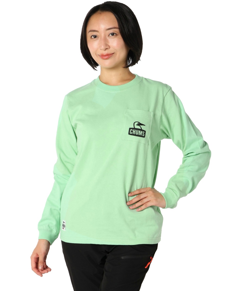 �l���|�C���g720pt 10% OFF�^SALE �`�����X(CHUMS) T�V���c ���� �u�[�r�[�t�F�C�X�|�P�b�g ���� T CH11-2670 ���f�B�[�X Mint M�^W