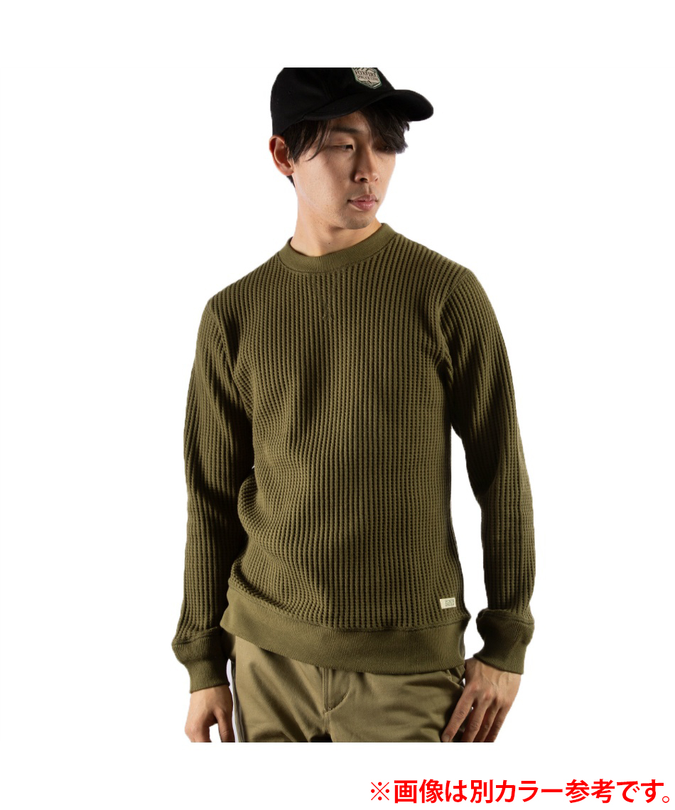 フォックスファイヤー Tシャツ 長袖 メンズ ヘビーワッフル長袖 クルー 6115297-025 フォックスファイヤー(Foxfire) Tシャツ 長袖 ヘビーワッフル長袖