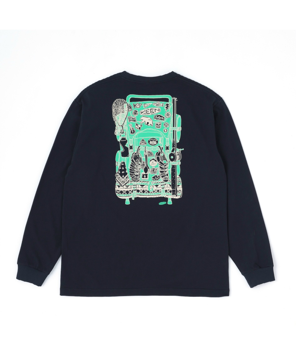 キーン(KEEN) Tシャツ 長袖 OCRP バックプリント 長袖 T 1031624-BLACK