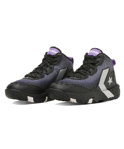 �l���|�C���g81pt 8% OFF�^SALE �y���������z�R���o�[�X(CONVERSE) �o�X�P�b�g�V���[�Y VICSTAR MID 33500481 �W���j�A BK�^PP�^SV 23�D0