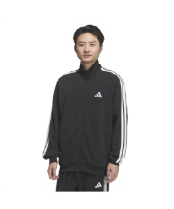 �l���|�C���g705pt 26% OFF�^SALE �A�f�B�_�X(adidas) �X�|�[�c�E�F�A �W���[�W �W���P�b�g �X���[�X�g���C�v�X ���M�����[�t�B�b�g �_�u���j�b�g �g���b�N�g�b�v KR6429 DH100 �����Y BK�^WH 3XL