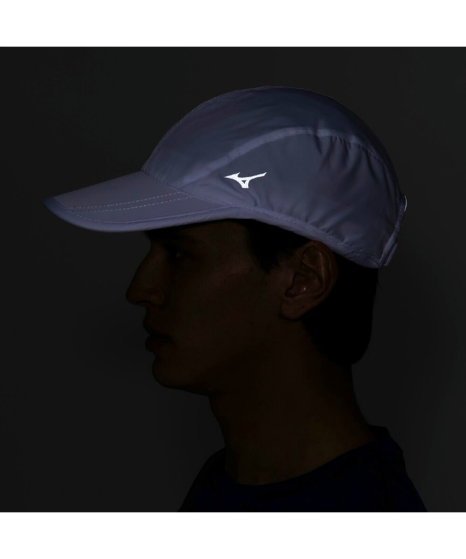 ミズノ(MIZUNO) 帽子 キャップ 撥水ナイトランキャップ 再帰反射付き