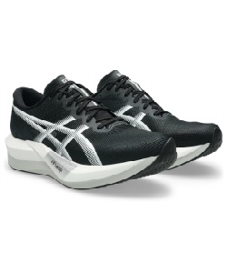 �l���|�C���g180pt �y���������z�A�V�b�N�X(asics) �����j���O�V���[�Y MAGIC SPEED 5 WIDE �}�W�b�N�X�s�[�h 5 ���C�h 1013A184-001 �����Y ���f�B�[�X BK�^WH 26�D0