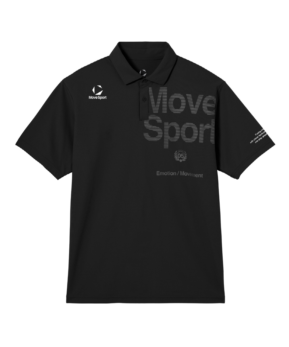 ムーブスポーツ(MoveSport) ポロシャツ 半袖 サンスクリーンミニ鹿の子