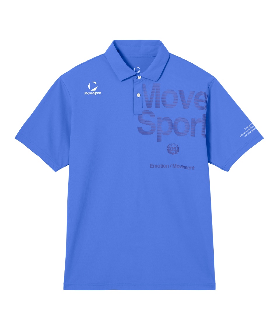 ムーブスポーツ(MoveSport) ポロシャツ 半袖 サンスクリーンミニ鹿の子