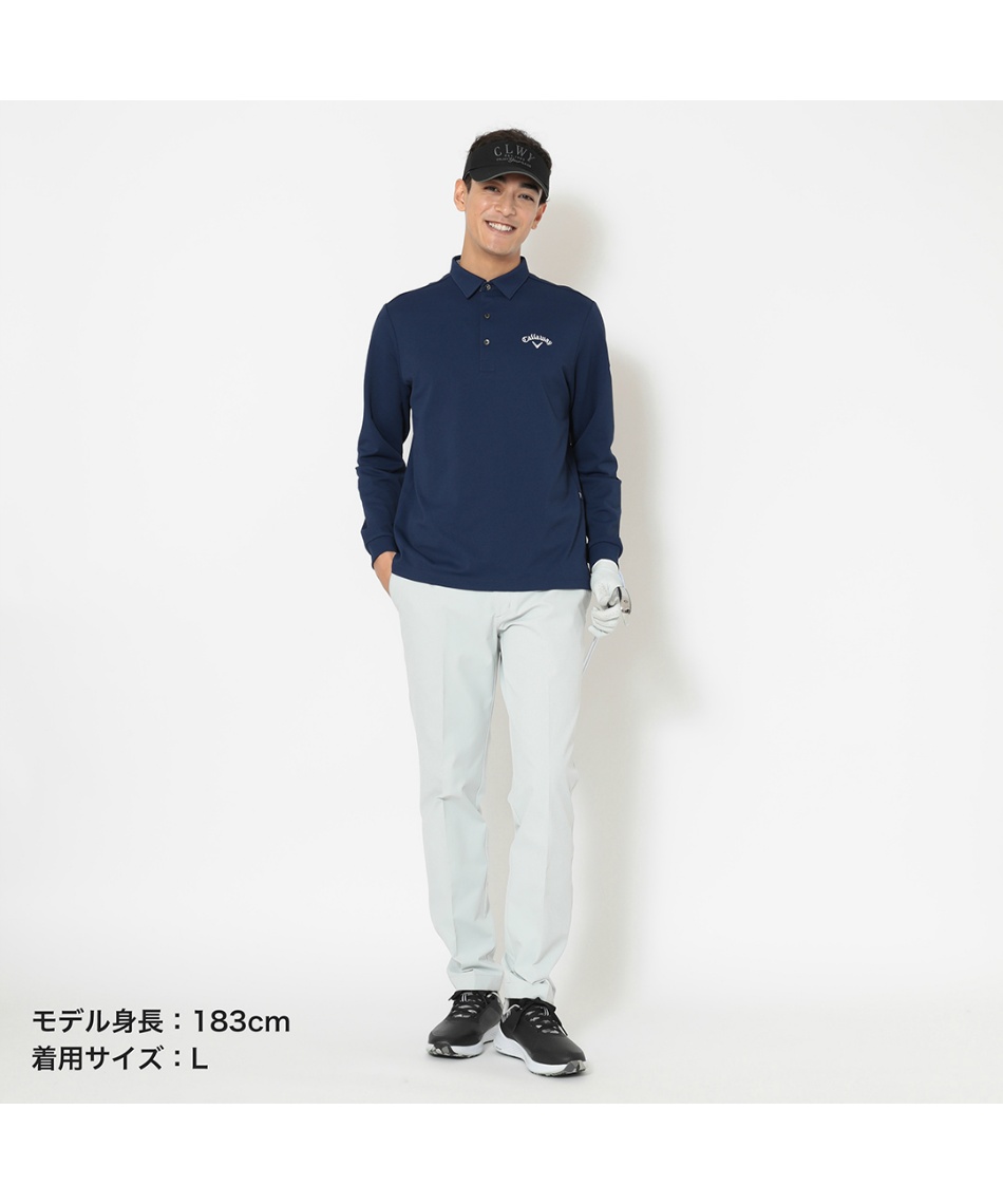 キャロウェイ(Callaway) ゴルフウェア ポロシャツ 長袖 オニカノコ長袖