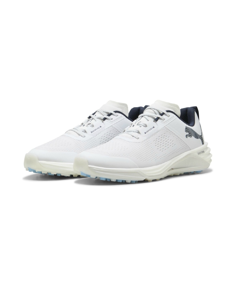 PUMA NITRO 2026年モデル ゴルフシューズ ホワイト ゴルフシューズ スパイクレス シャドウキャットニトロ 2.0 312774