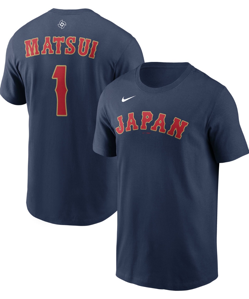 野球ウェア 半袖Tシャツ WBC 2026 Japan ネーム&ナンバーTシャツ 1