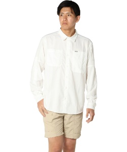 �l���|�C���g1275pt 5% OFF�^SALE �y���������z�R�����r�A(Columbia) �����V���c Silver Ridge Utility II LS Shirt �V���o�[���b�W���[�e�B���e�B �����O�X���[�u�V���c AE3465-100 �y�������K�i�z �����Y White M