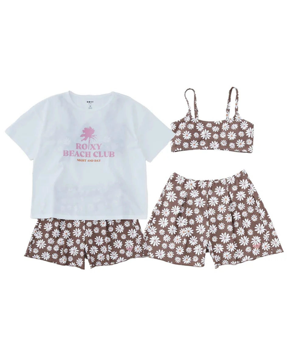 水着 タンキニ 女の子 キッズ PEAKDAY 3点セット ラッシュTシャツ付き