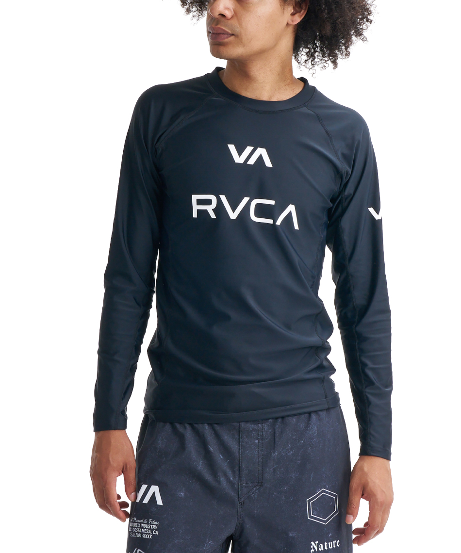 ルーカ(ＲＶＣＡ)ルーカ(ＲＶＣＡ)ラッシュガード長袖VARVCARASHLSBG041865-BLK