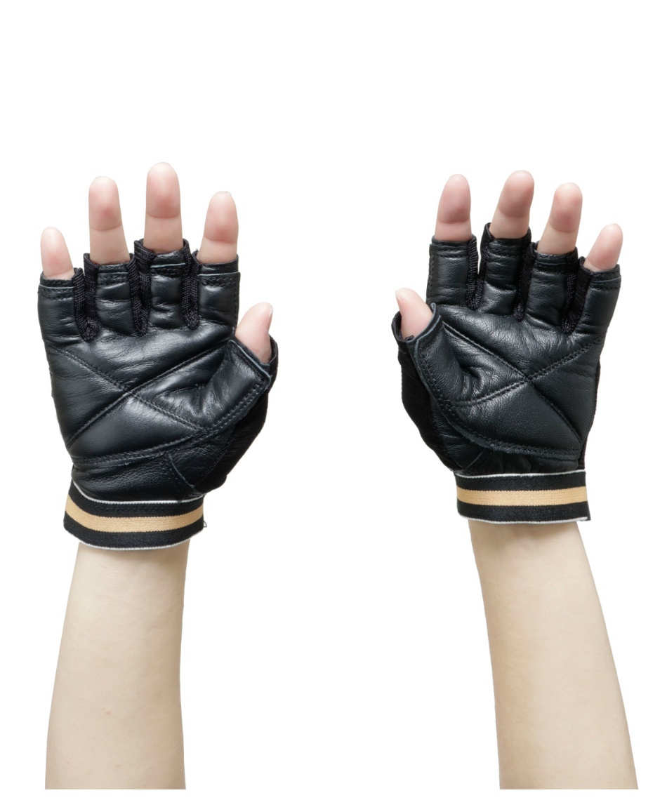 ゴールドジム(GOLD'SGYM) トレーニング器具 レザーグローブ クラシック