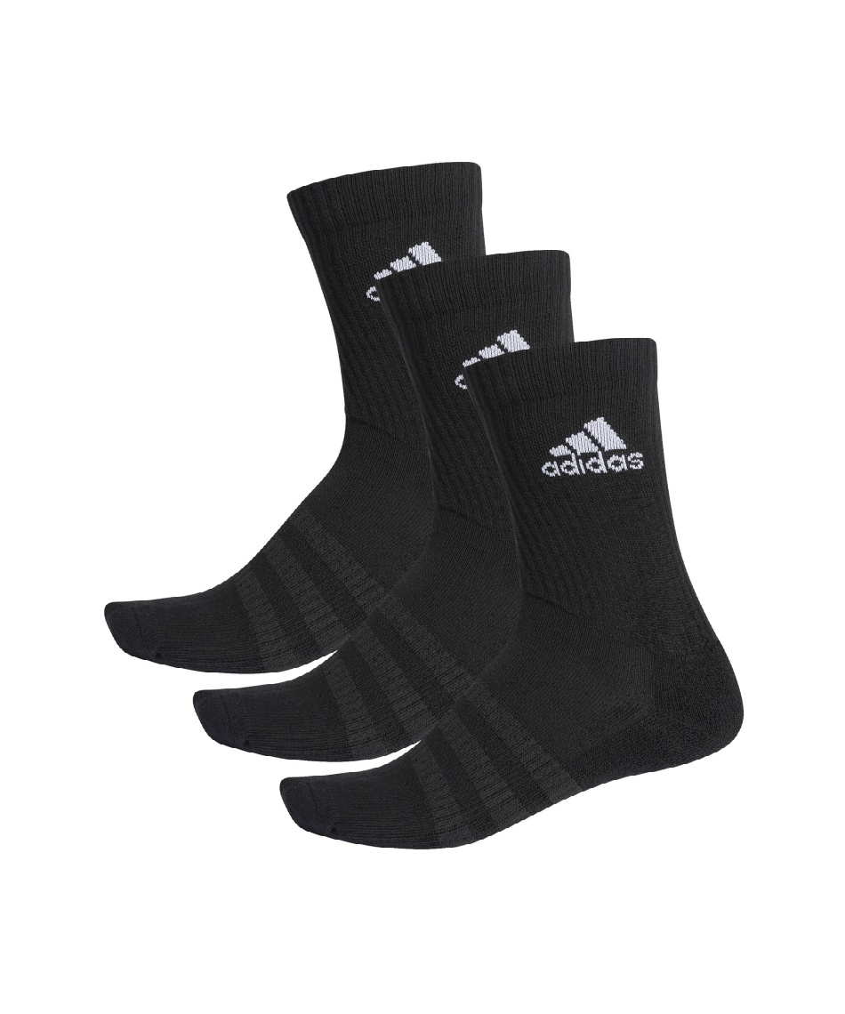 アディダス Adidas 3足組ソックス クッション クルー ソックス 3足組み Fxi66 スポーツ用品ならヒマラヤオンラインストア 公式