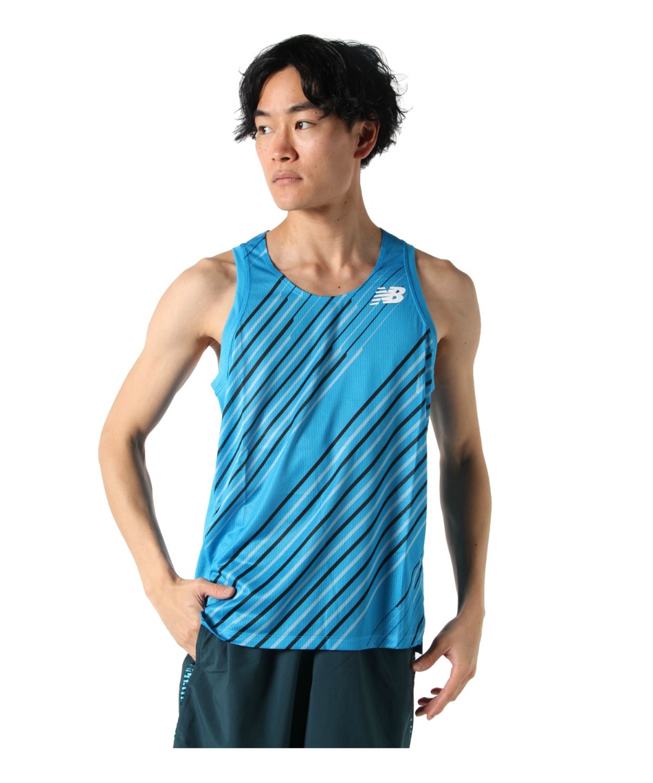 ニューバランス New Balance ランニングウェア Tシャツ ノースリーブ Hanzo Race レース シングレット Amt011 Vsb スポーツ用品ならヒマラヤオンラインストア 公式 ニューバランス New Balance ランニングウェア Tシャツ ノースリーブ Hanzo Race レース シングレット Amt011 Vsb スポーツ用品ならヒマラヤオンラインストア 公式