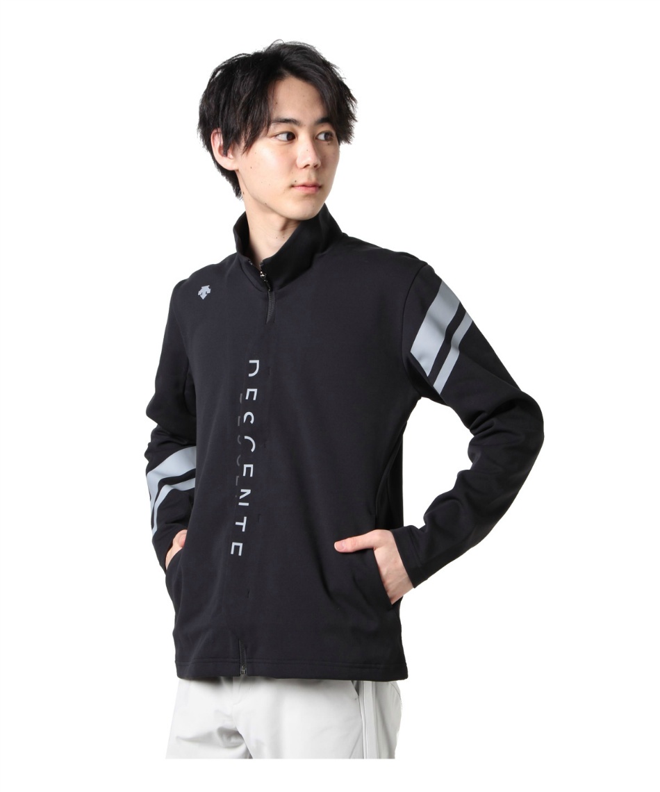 新品 DESCENTE GOLF ブルゾン ロゴプリントジャージージャケット 新品 DESCENTE GOLF ブルゾン ロゴプリントジャージージャケット
