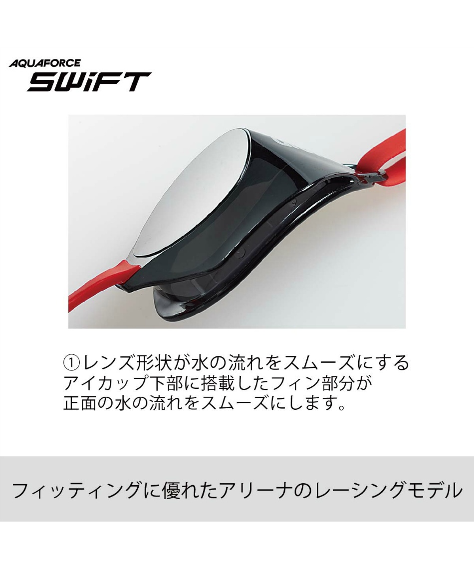 アリーナ(arena) FINA承認 ノンクッション スイミングゴーグル