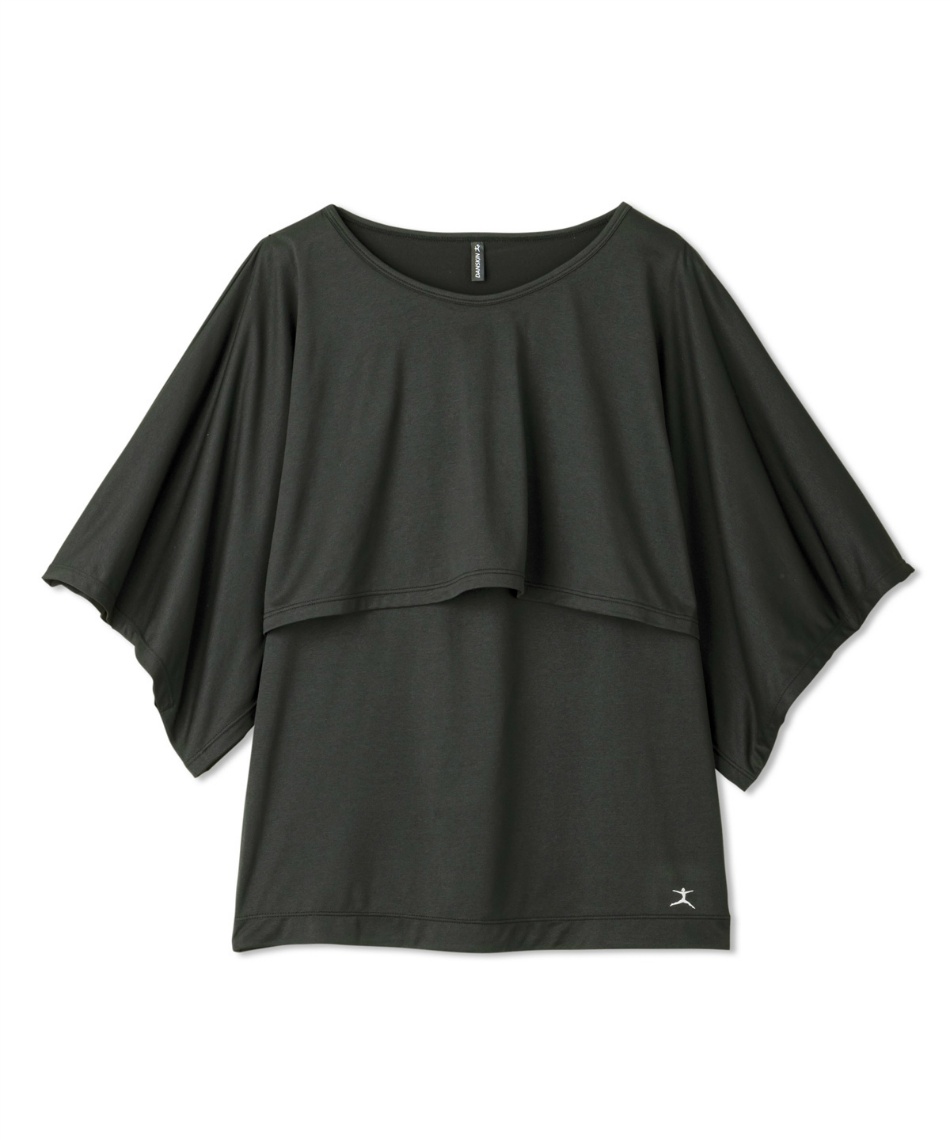 ダンスキン(DANSKIN) Tシャツ 半袖 サップルスキンレイヤードショート