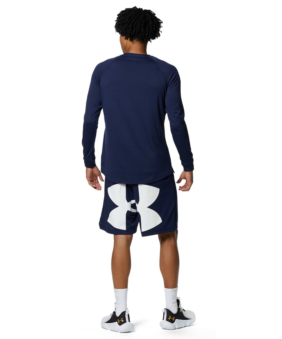 アンダーアーマー(UNDER ARMOUR) バスケットボール 長袖シャツ テック ロングスリーブ Tシャツ ビッグロゴ 1375342