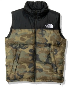 【極美品】ノベルティ ヌプシベストTF ND92233 Sサイズ ノースフェイス THE NORTH FACE ノースフェイス アイスダイ カモ ノベルティ