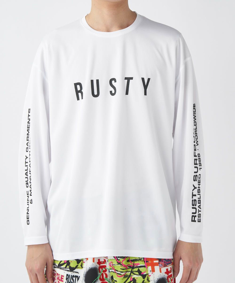 ラスティ RUSTY ラッシュガード 長袖 メンズ 長袖ラッシュTシャツ