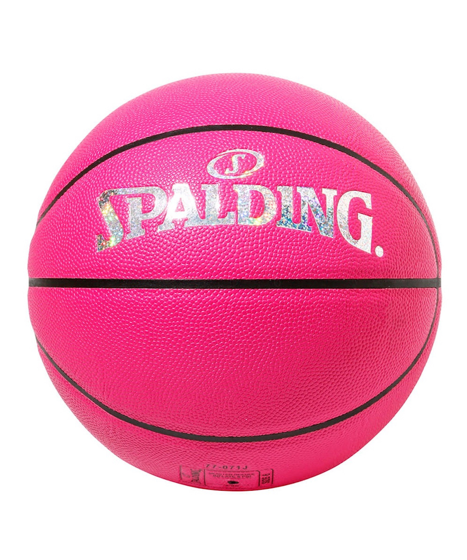 スポルディング(SPALDING) バスケットボール 6号球 イノセンス ピンクホログラム 合成皮革 77-071J