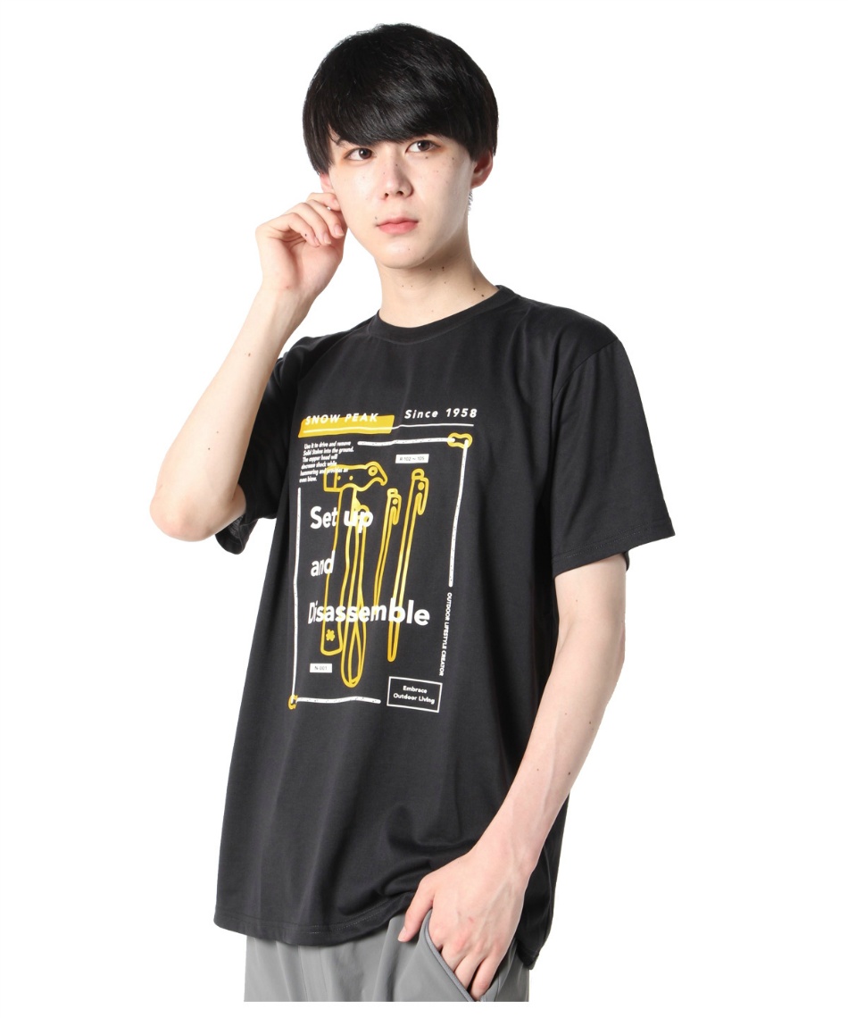 スノーピーク(snow peak) Tシャツ 半袖 Set Up and Disassemble