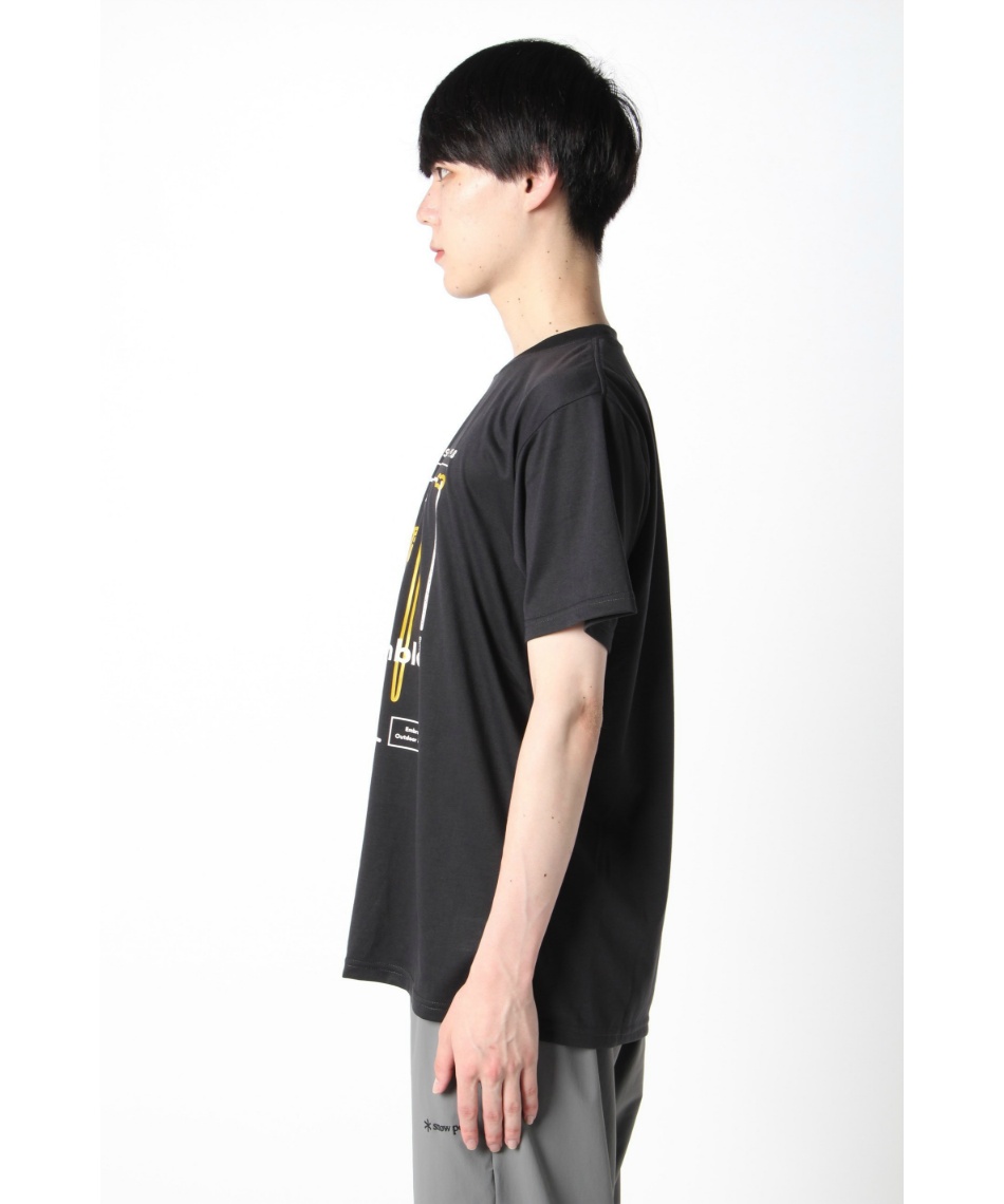 スノーピーク　カーディガン+半袖Tシャツ　2点セット　メンズ 送料無料 カーディガン メンズ 大きいサイズ 半袖 プリント T