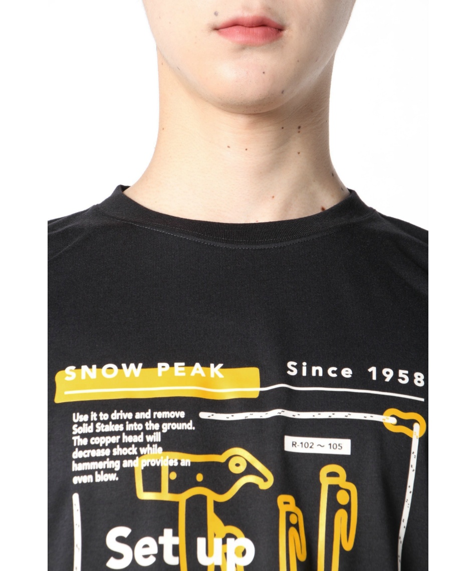 スノーピーク(snow peak) Tシャツ 半袖 Set Up and Disassemble