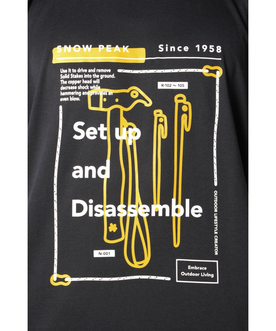 スノーピーク(snow peak) Tシャツ 半袖 Set Up and Disassemble