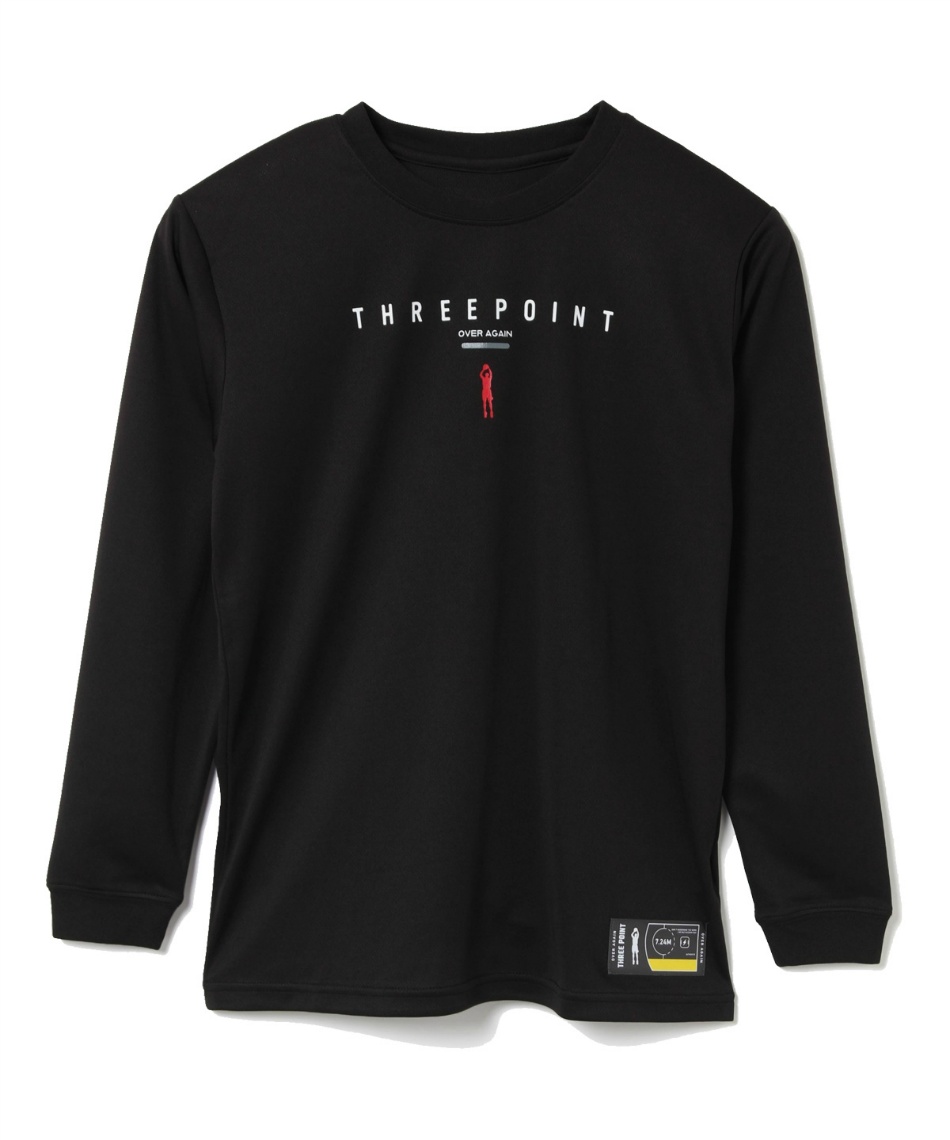 スリーポイント(ThreePoint) バスケットボール 長袖シャツ 長袖背面